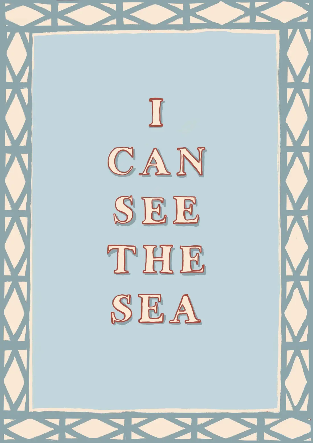 I Can See The Sea — The thing everybody says on the way down the bank.