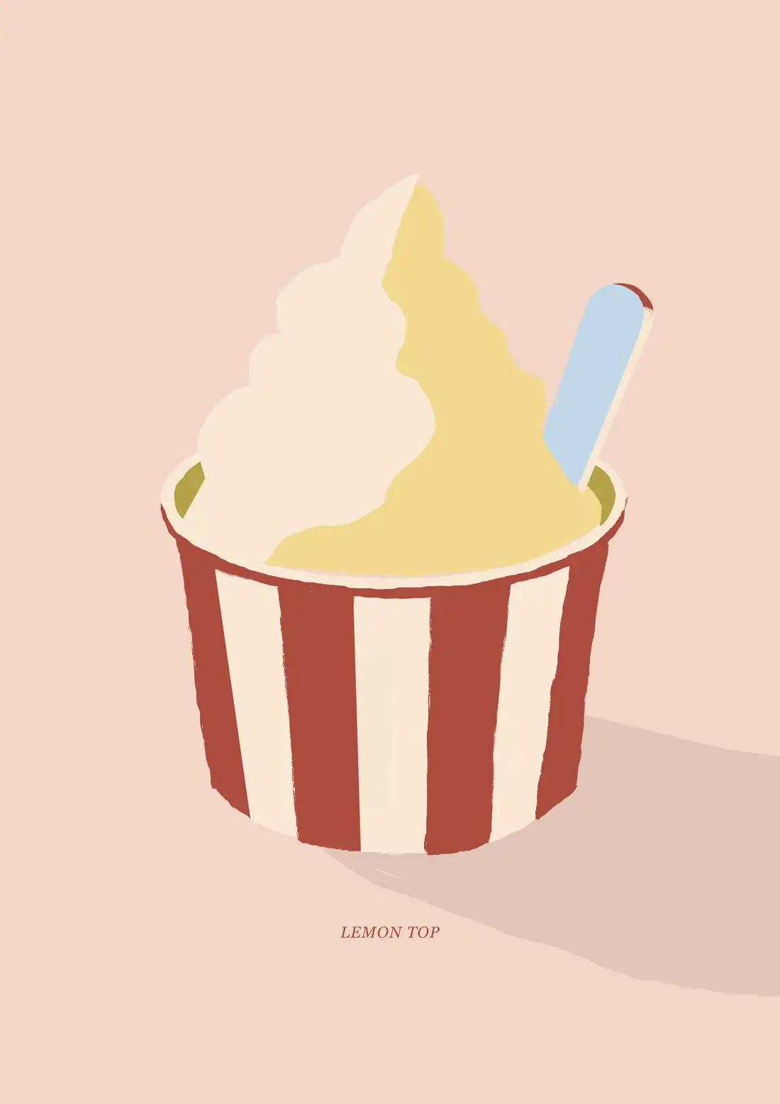 Lemon Top — Vanilla, lemon sorbet on top. A Teesside institution.