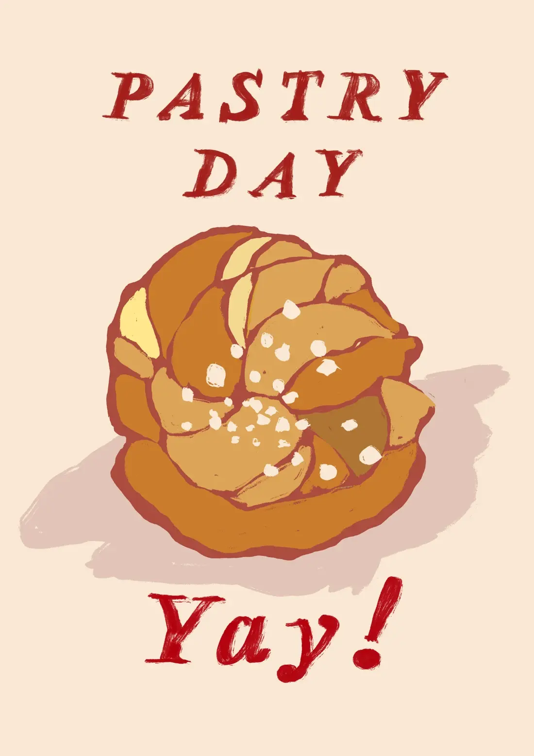 Pastry Day, Yay! — A cinnamon bun the size of your hand, on the best day of the week.