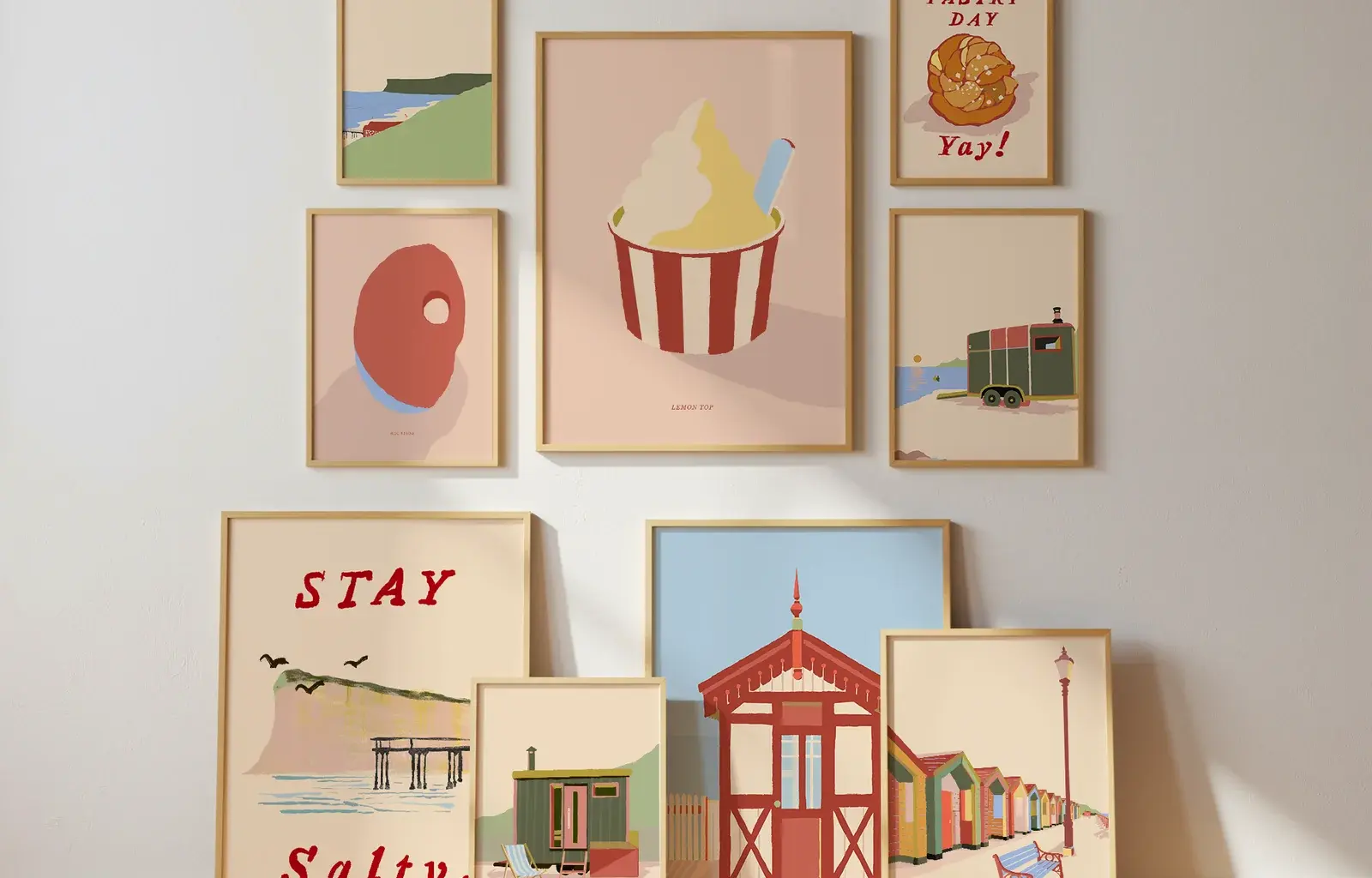 Just add water prints, framed