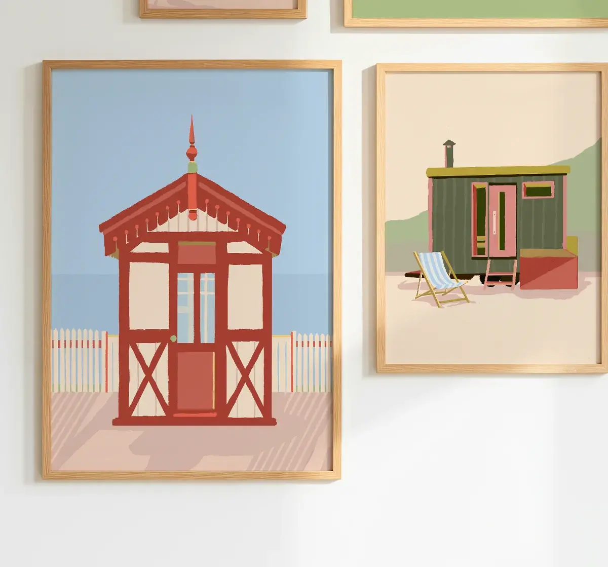 Saltburn prints, framed
